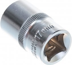 Головка 6-гранная CrV 1/2, 17мм 62047