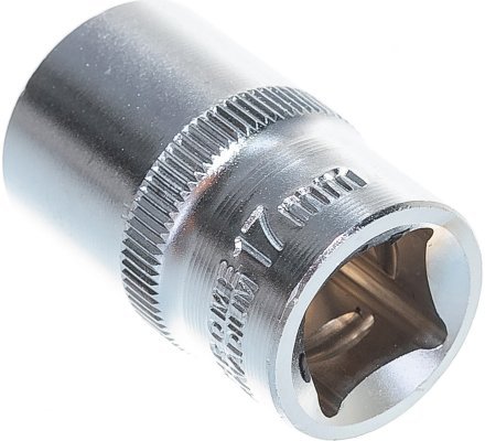 Головка 6-гранная CrV 1/2, 17мм 62047