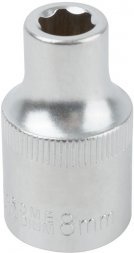 Головка 6-гранная CrV 1/2, 8мм 62038