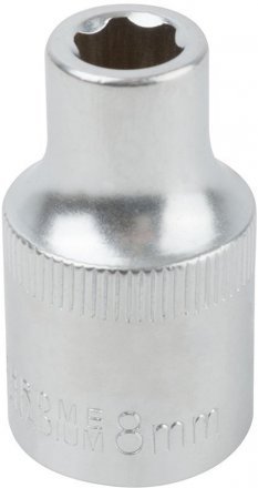 Головка 6-гранная CrV 1/2, 8мм 62038