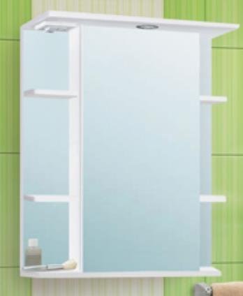 Шкаф зеркальный Лира 600 свет прав. 10191