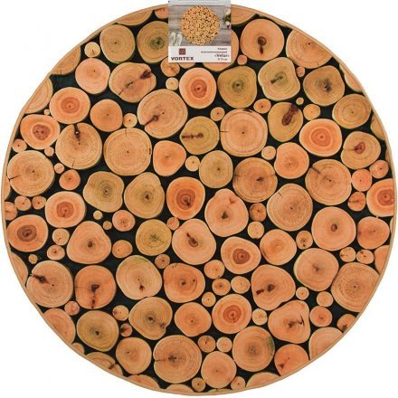 Коврик влаговпитывающий  &quot;Velur&quot; D 75см, круглый &quot;VORTEX&quot; /10 24251