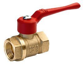 Кран шаровый лат. ДУ-25 г/г руч (11Б27п)
