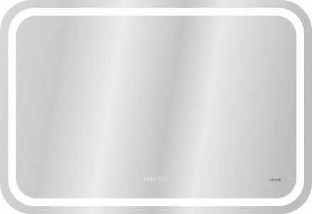Зеркало Cersanit LED DESIGN PRO 050 80 хол. тепл. cвет часы с подсветкой прямоугольное