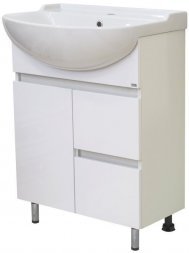 Тумба Амур-70 напольная с 2 ящ. (ПВХ) с раков. меб. Амур-70