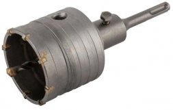 Коронка кольцевая по бетону, хвостовик 100 мм в сборе, 68 мм 33445