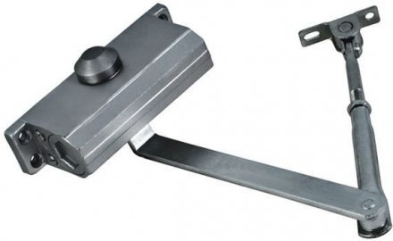 Доводчик дверной на сталь тяге, 45-65 кг белый 66282