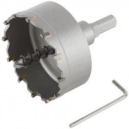 Коронка кольцевая с карбид. вставками Профи (для нерж. стали) 64 мм 36853