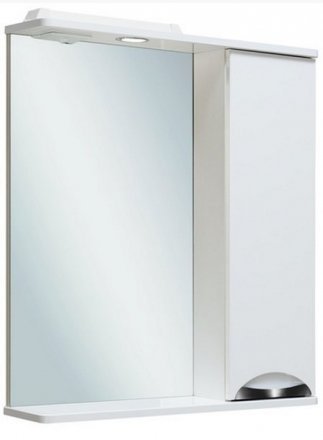 Шкаф зеркальный навесной Барселона 65 прав.