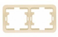 Рамка 2-х мест.верт. кремовая VI-KO 572002
