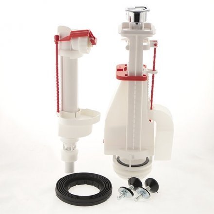 Арматура Alca Plast нижняя подводка с двойной кнопкой SA08AS 1/2&quot; CHROM